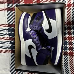 Air Jordan 1 Court Purple 2.0 Size 9 