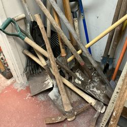 Shovel, Rake, Sledge Hammer