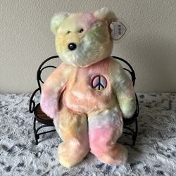NWT TY Peace Bear Buddy