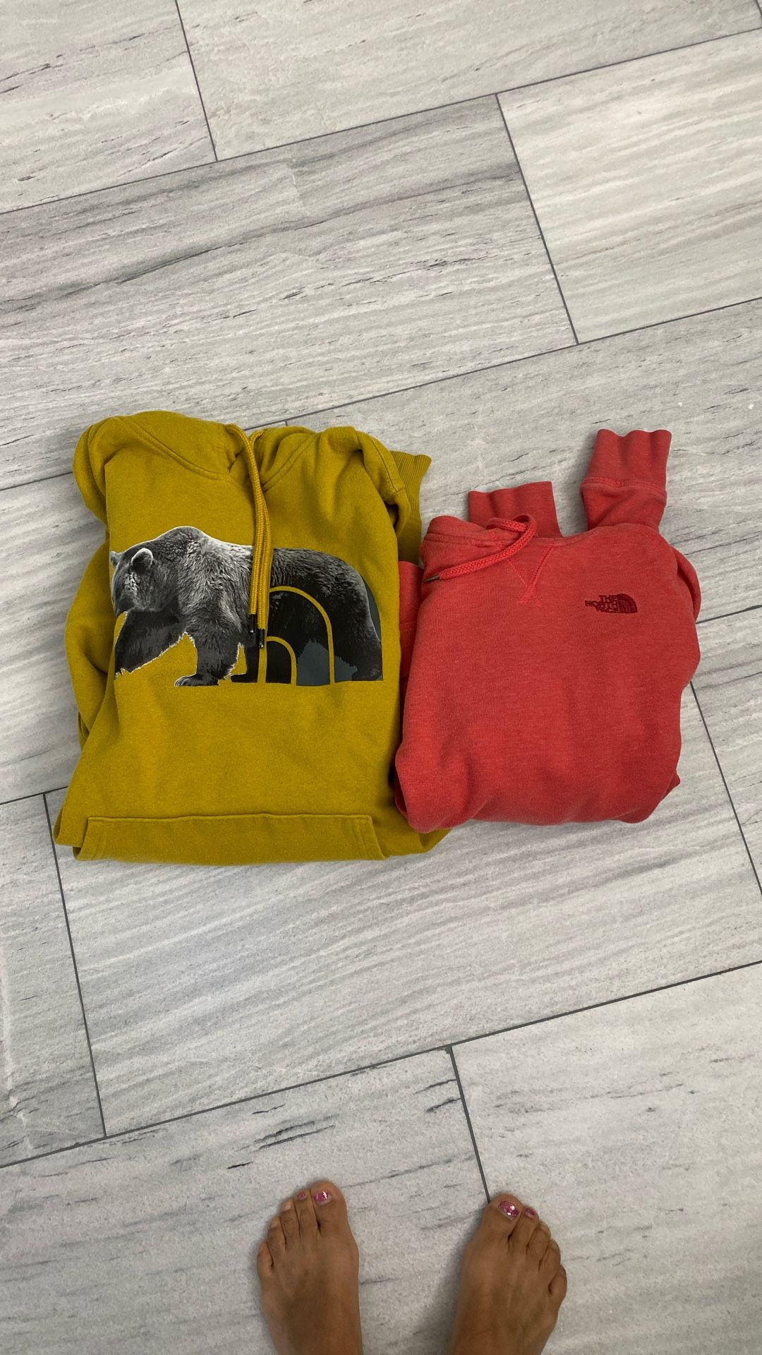 Two North Face Hoodies
