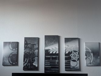 5 Piece Movie Canvas