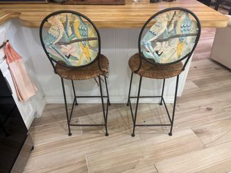 Metal Hand Painted Table Stool