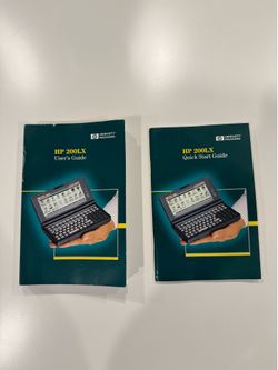 Original, great condition, HP 200LX User Guide & Quick Start Guide - Edition 1