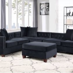 Sectional Sofa + Ottoman