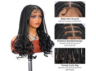 Knotless Braided Wigs Curly