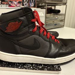 Air Jordan 1 OG Retro High Black Satin Red 555088-060 