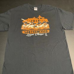 SF Giants T Shirt Large 2014 National League Champs San Francisco EUC INV943