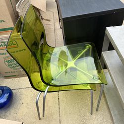 Two Lime Green Chairs