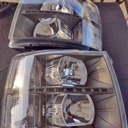 07-14 Chevy Silverado & HD Models Headlights Faros Calaveras Micas Luces Lamps 