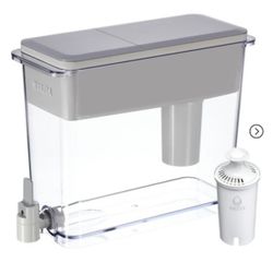 Brita Extra Large 27-Cup UltraMax Filtered Water Dispenser with Filter - Gray
