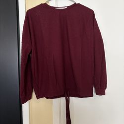 Women Burgundy Pajama Set