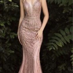 Rose Gold Prom Dress