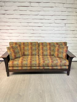Bassett Mission Style Sofa Couch