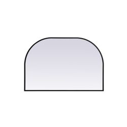 Black Wide Arch Mirror