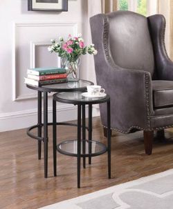 Nesting Table Set in Matte Black Finish ONLY $169- Lowest Prices Ever!