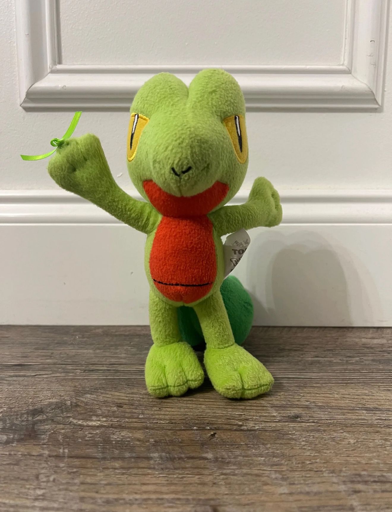 2015 TOMY POKEMON TREECKO PLUSH STUFFED ANIMAL 8" TALL