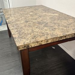 Granite kitchen table And 6 Chairs