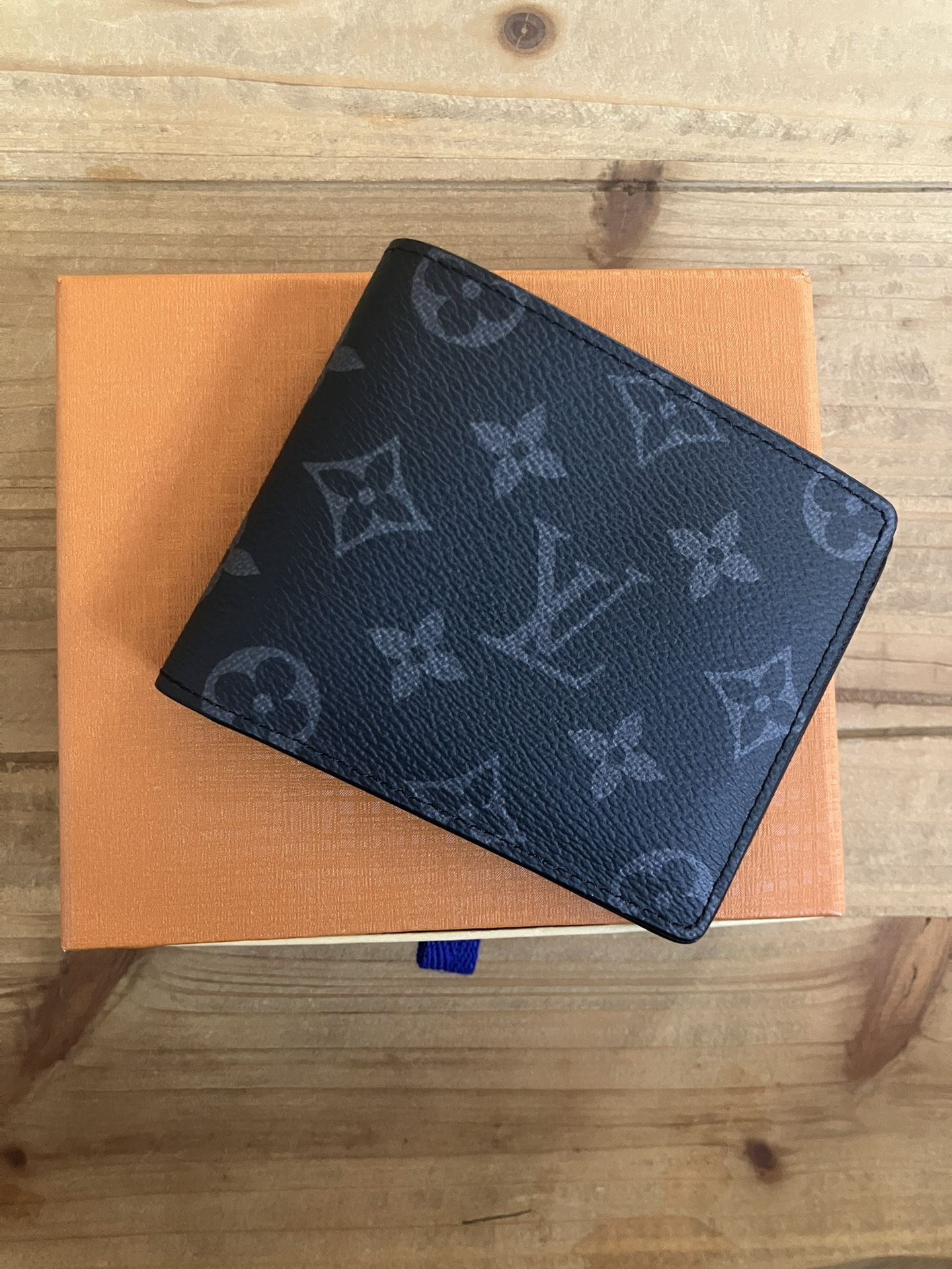 Louis Vuitton Monogram Eclipse Mens Bifold Wallet