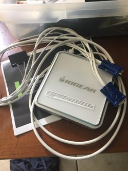 Iogear kvm 2 port USB and audio switch