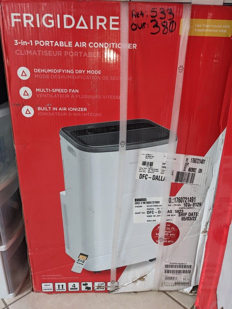 Brand New Frigidaire 14,000 Btu Portable (Heat/Ac Unit )