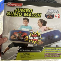 Jumbo Size Sumo Match Toy by MD Sports Kids Adults Up to 40" Waist 2 Bopper Set