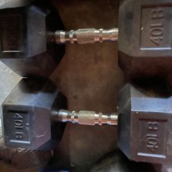 Dumbbells Pair 40 Pounds