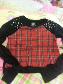 Girls justice sweater style top long sleeve size 16