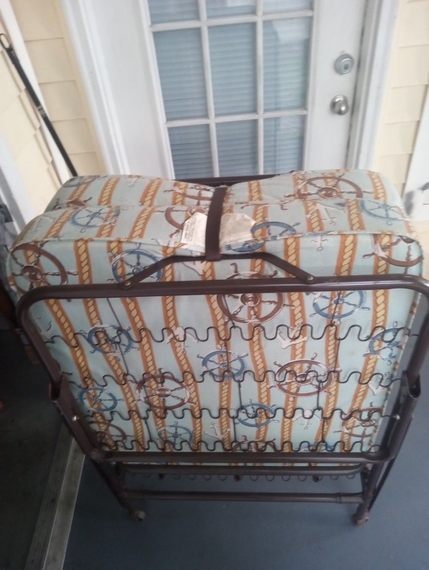 Mattress With Frame. Very Clean Barely Used.