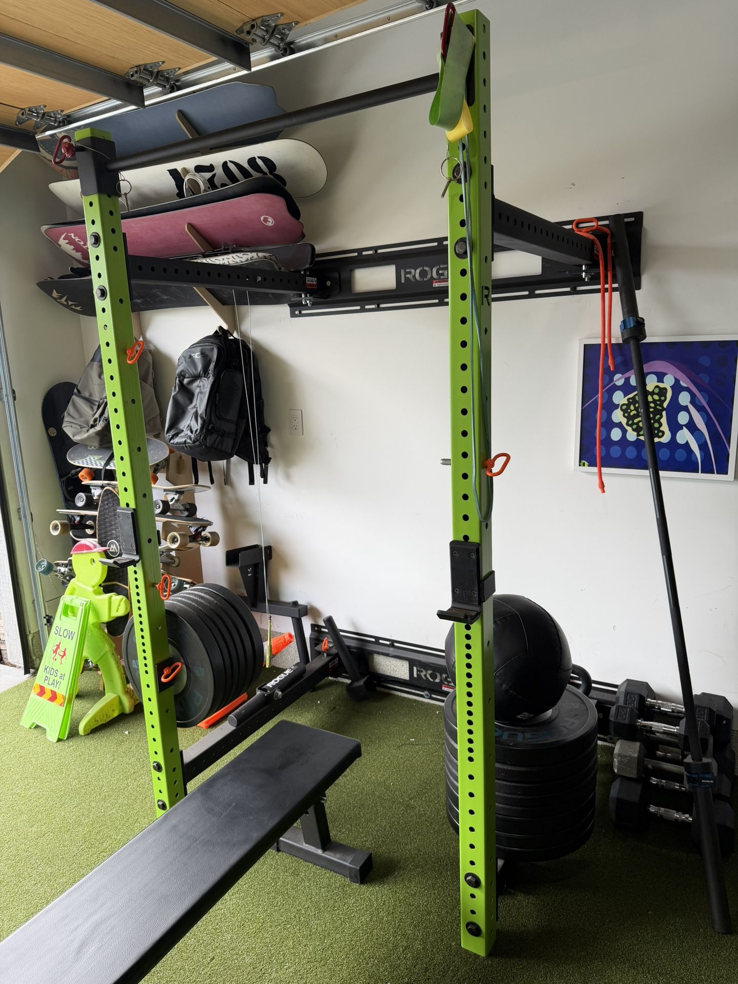 Rogue Bench and squat Rack