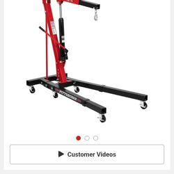 Pittsburgh 1 Ton foldable Shop Crane