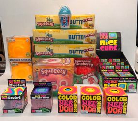 Needoh and Squeezy Lot New 100% Authentic