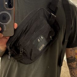 Armani Echange Cross Body Bag, Black In Great Condition Two Zipper