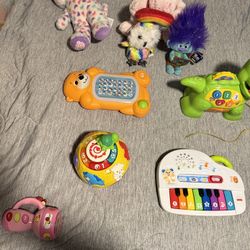 Baby Toys, Stuffed animals, and Books