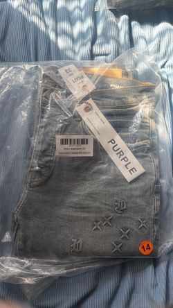 Purple jeans