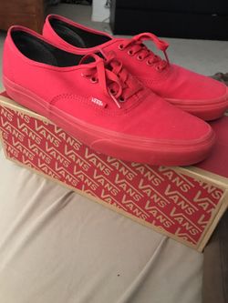 Vans red/black sz10.5