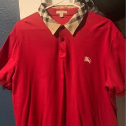 Burberry checkered polo