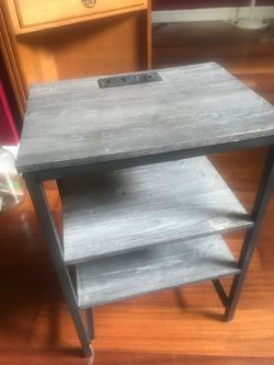 Night stand with power outlets