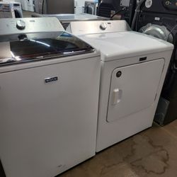 SET MAYTAG STEAM WASHER AND ELECTRIC DRYER 