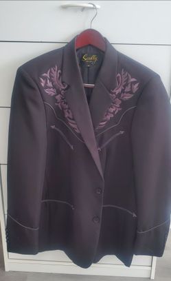 Western Floral Embroidered Blazer 42L