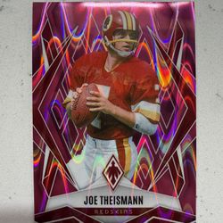 2025 Panini Phoenix Seismic Pink - Joe Theismann /75 HOF Redskins