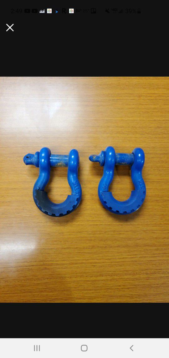 D Rings from Jeep Wrangler Set of Two. Great for Winch too