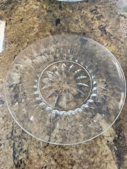 Vintage Lead Crystal Salad Plate Set - Princess House