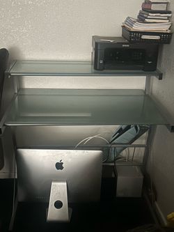 Glass desk