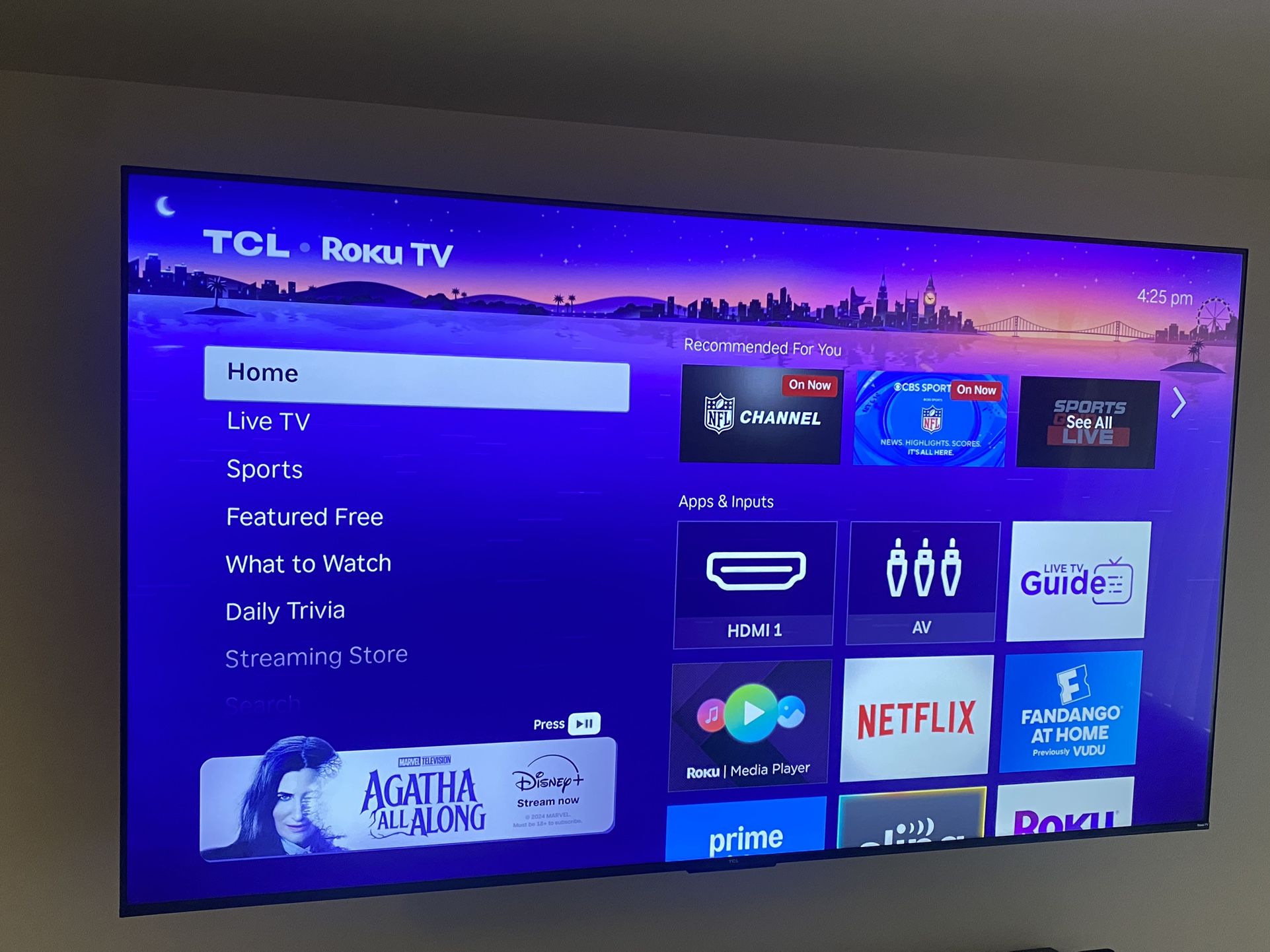 75” TCL Roku Smart Tv