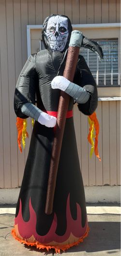 Halloween Inflatable Grim Reaper Yard Decoration