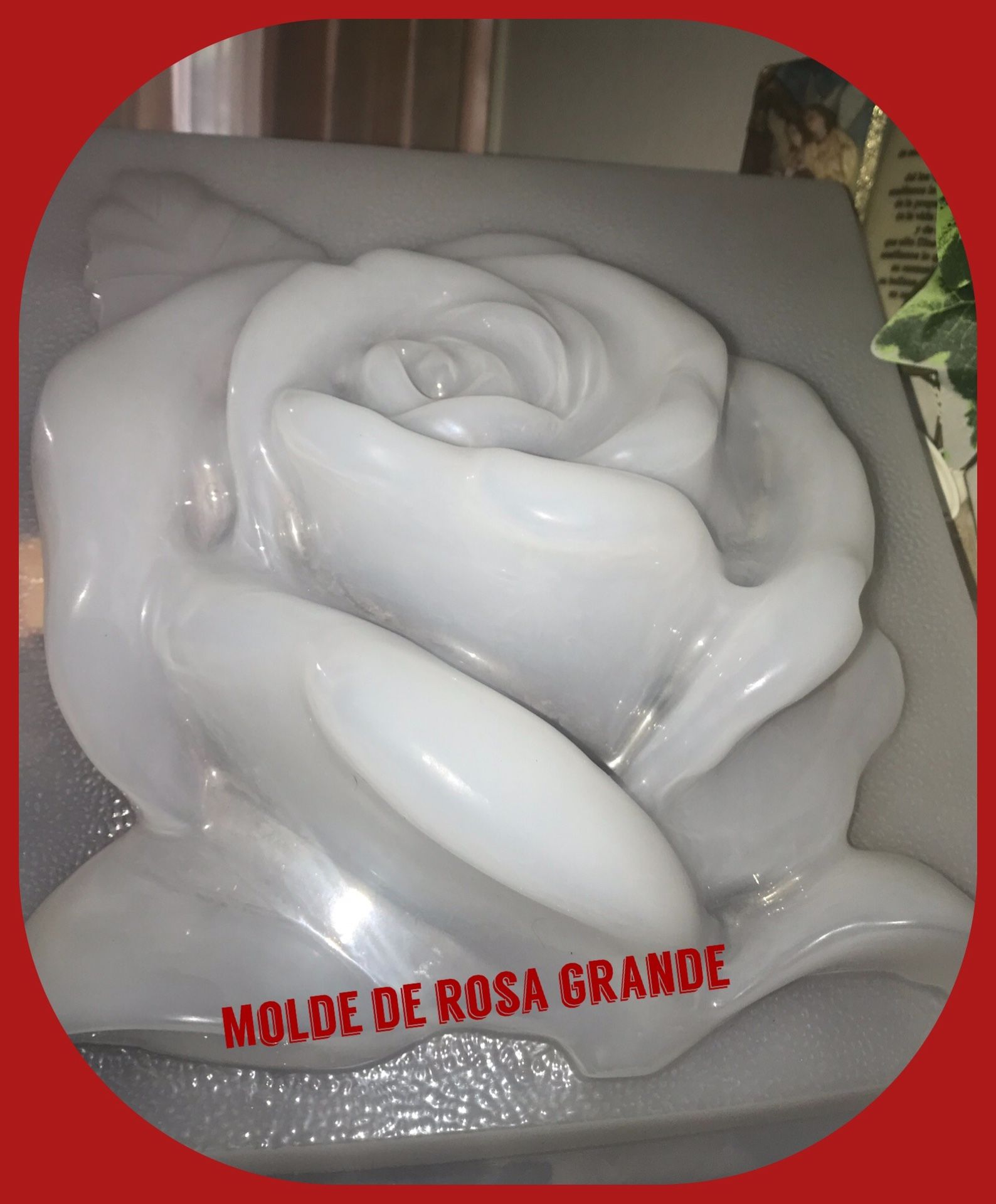 Molde rosa grande