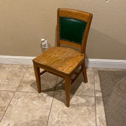 Vintage Oak Wood Chair