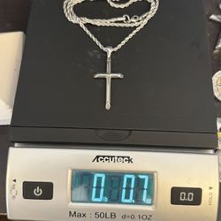 Cross Stainless Steel Pendant And Chain 