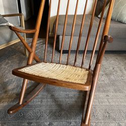 Mid Century Modern Teak Rocking Chair – Danish Bramin (MCM Vintage)