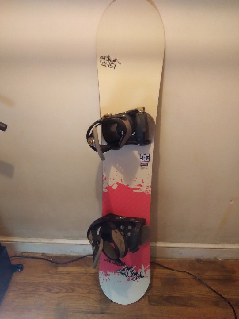Rome Anthem Sds 151 Snowboard With Burton Custom Bindings